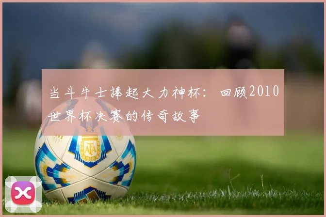 当斗牛士捧起大力神杯：回顾2010世界杯决赛的传奇故事